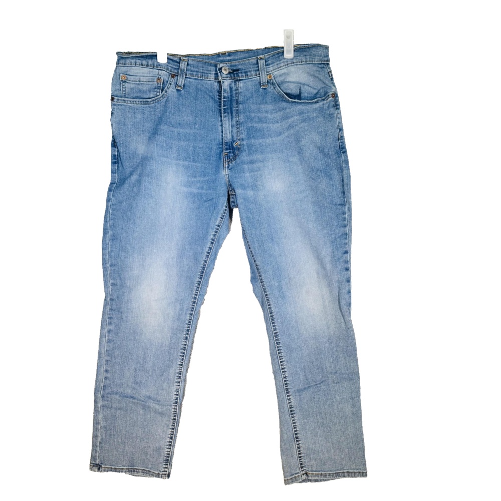 Levi's 541 Men's Jeans 36x30 Blue Light Wash Athletic Fit Tapered Stretch Zipper